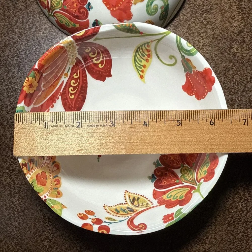 Pair (2) Pier 1 Beatrice Jacobean Soup Cereal Bowls 6.5